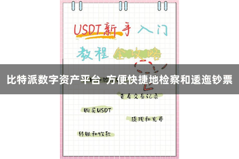 比特派数字资产平台  方便快捷地检察和逶迤钞票