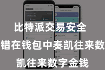 比特派交易安全  用户不错在钱包中奏凯往来数字金钱